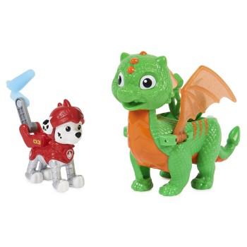 PAW Patrol Rescue Knights - Actiefigurenset met Chase en Draak Draco