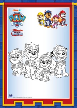 PAW Patrol Rescue Knights kleurplaten